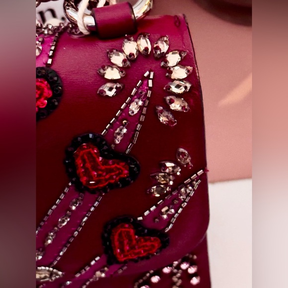 Valentino Garavani Heart Beaded Glam Lock Bag - Picture 4 of 15